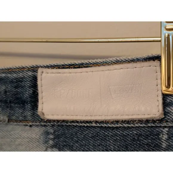 RE/DONE Levi's High Rise Ankle Crop (HRAC) Reconstructed Jeans - 25 - Picture 6 of 16